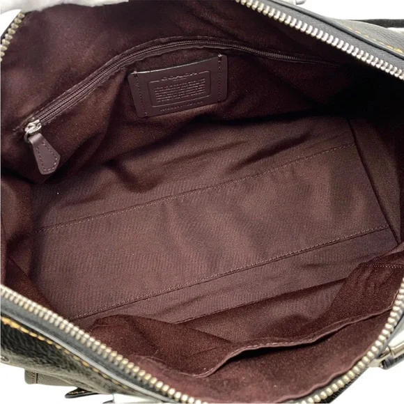 Coach Millie Satchel Handbag Black Leather Great Condition No Flaws No Smells - Picture 2 of 15